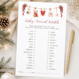 Un joyeux petit Baby Shower de Noël pour assortir