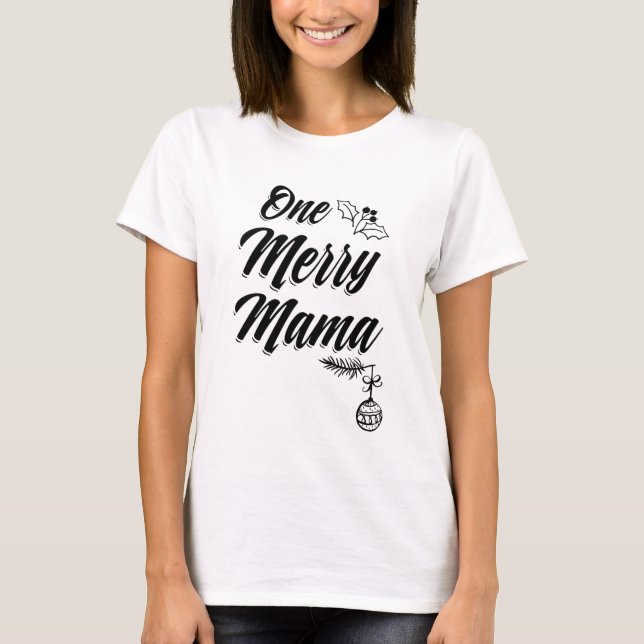 Un joyeux T-shirt de maman Shirt Christmas Mom (Devant)