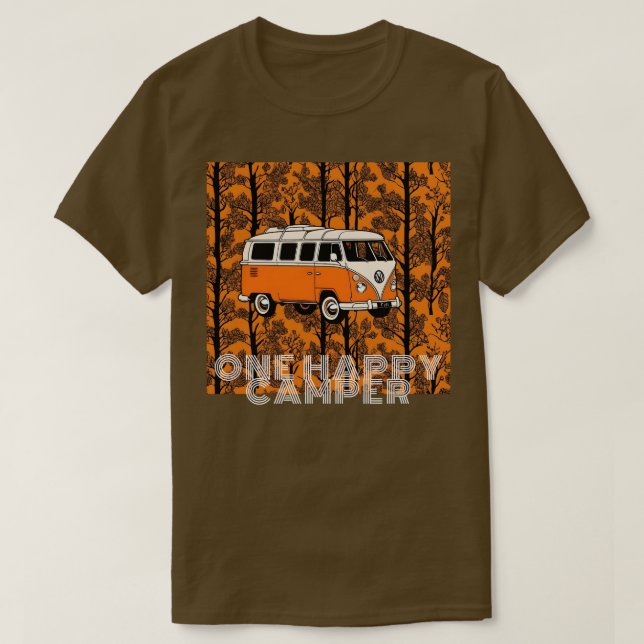 Un joyeux T-shirt Vintage Camper (Design devant)