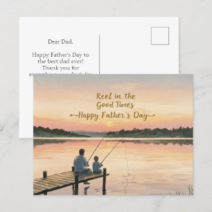 un lac serein pour la Fête des pères Carte postale
