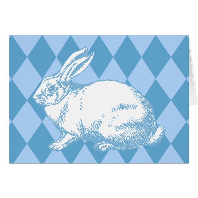 Un lapin blanc (Devant horizontal)
