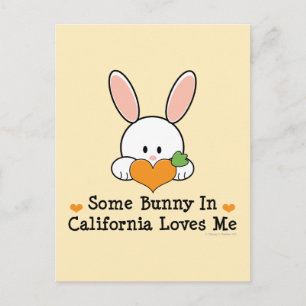 Un Lapin En Californie M'Aime Carte Postale