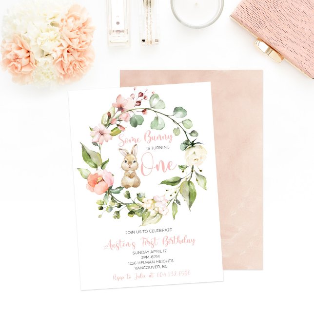 Un lapin fait une invitation d'anniversaire (Créateur téléchargé)