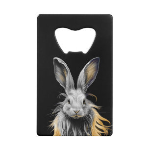 Un lapin gris génial en feu