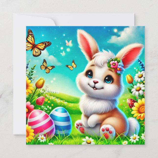Un lapin heureux (Devant)