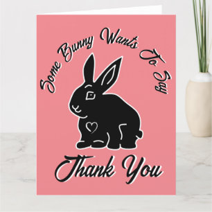Un lapin veut dire Merci pastèque rose
