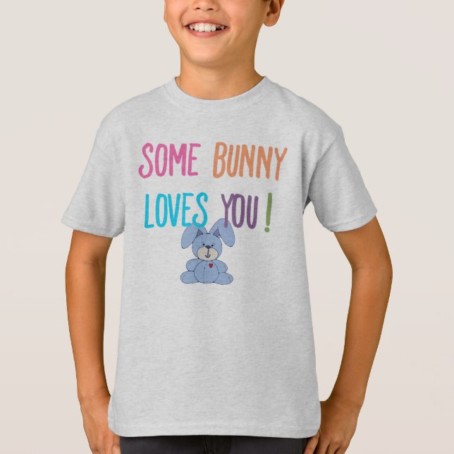 Un Lapin Vous Aime T-shirt Enfants (Devant)
