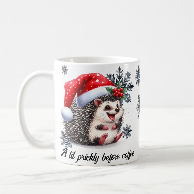 Un lil râpé avant le café Mug de Noël (Gauche)