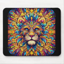 Un Lion Majestueux - Tapis de Souris