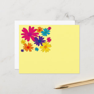 Un lit à fleurs de marguerite Papier à lettres