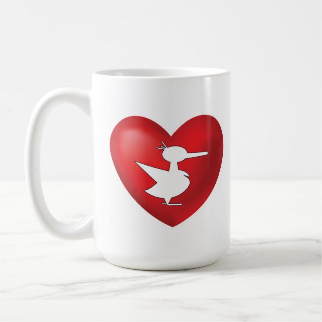 Un Lucky Canard Café Log Mug (Gauche)