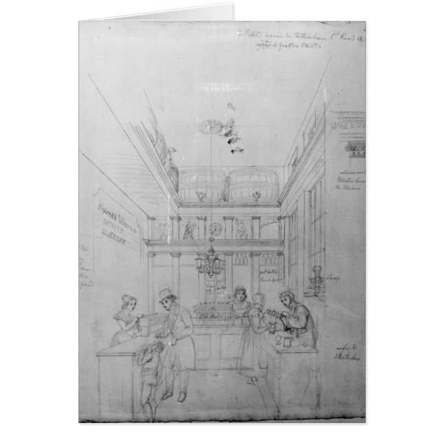 Un magasin de boisson alcoolisée de Londres, 1839 (Devant)