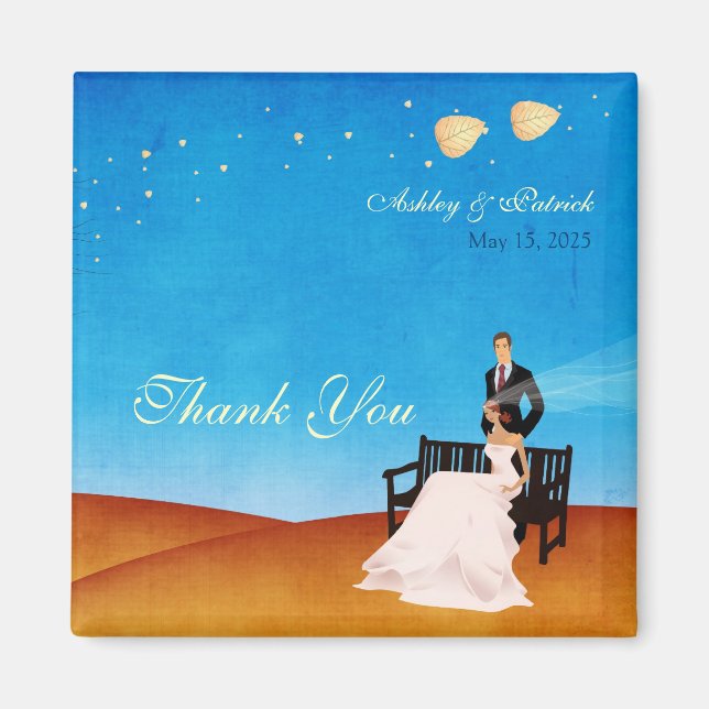 Un magnet Mariage d'histoire de chute (en amour) (Devant)