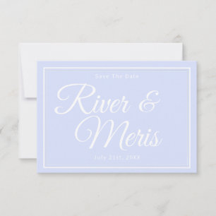Un Mariage Bleu Enregistrer La Carte Date