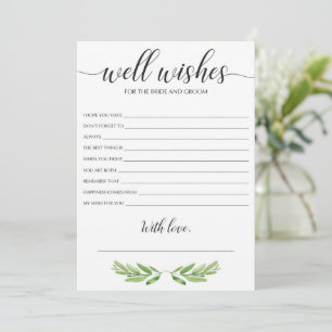 Un Mariage de verdure minimal et des souhaits et c