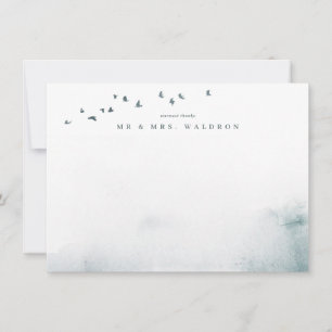 Un Mariage Fleur sauvage Carte de remerciements pl