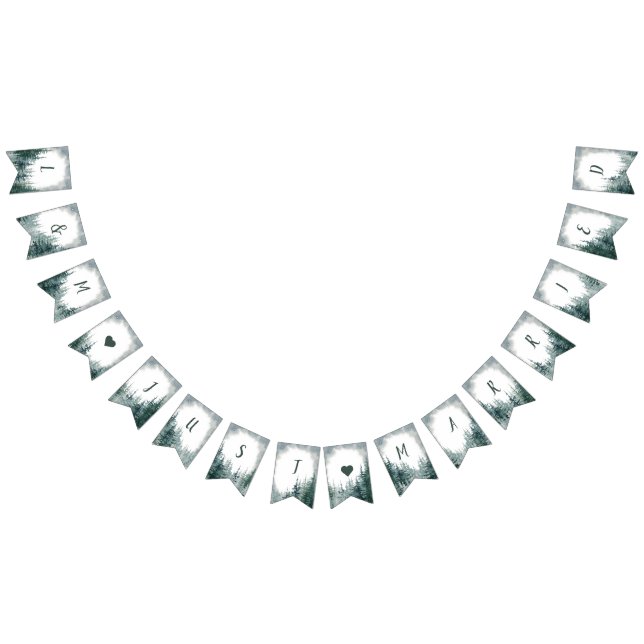 Un Mariage rustique vient de se marier banderole (Tout)