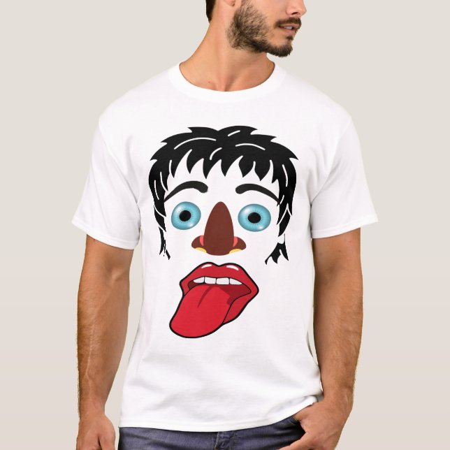 Un masque masculin très étrange design T-shirt (Devant)