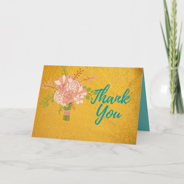 Un Merci Floral doré (Devant)