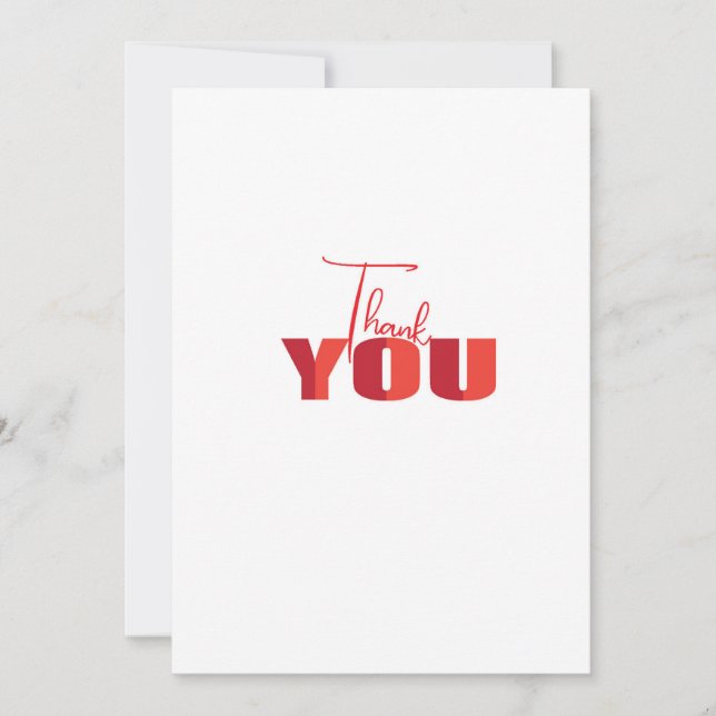 Un message de Merci sincère (Devant)