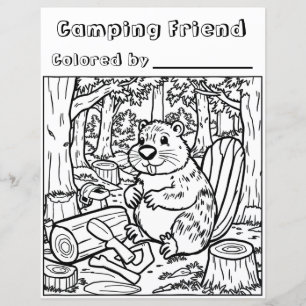 Un mignon castor ou un boisé dans les bois