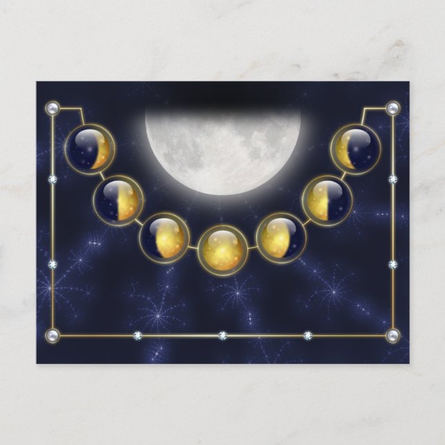 Un mois dans la vie de la lune Carte postale (Devant)