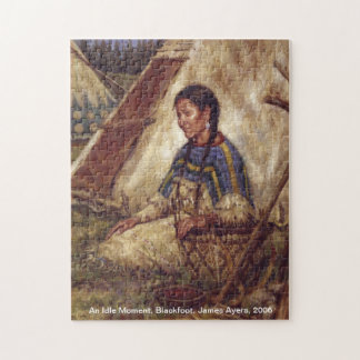 Un moment oisif, puzzle de femme de Natif