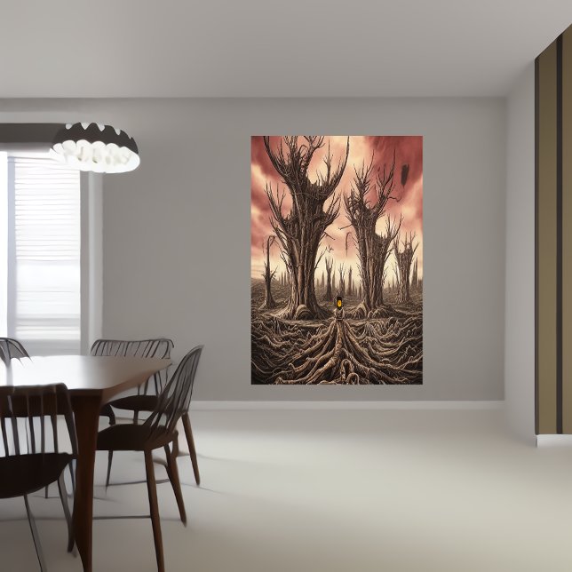 Un monde mort | AI Art Poster (Créateur téléchargé)