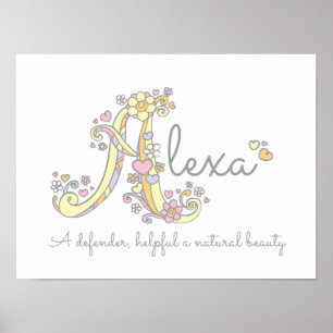 Un monogramme d'art Alexa Gira signifie poster