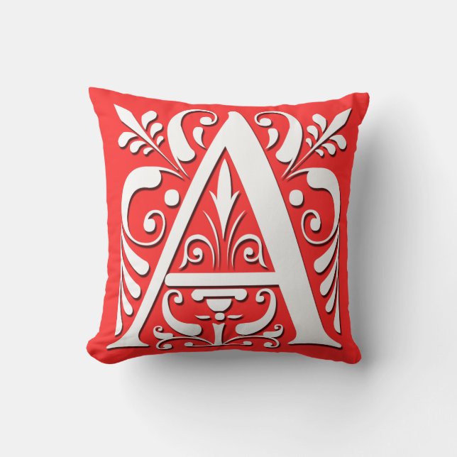 Un monogramme de lettre initiale - Coussin (Recto)