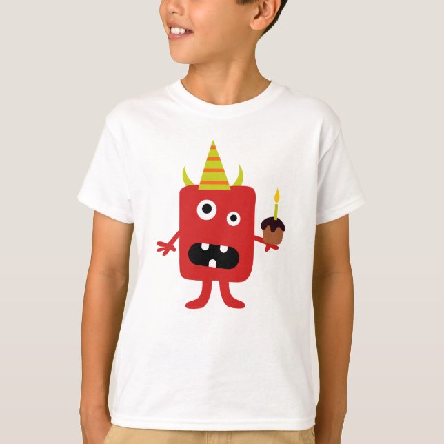 Un monstre effrayant et amusant portant le t-shirt (Devant)