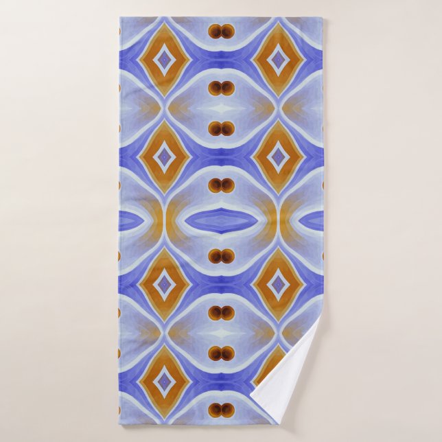 Un motif d'impression en tissu multicolore dynamiq (Serviette de bain)