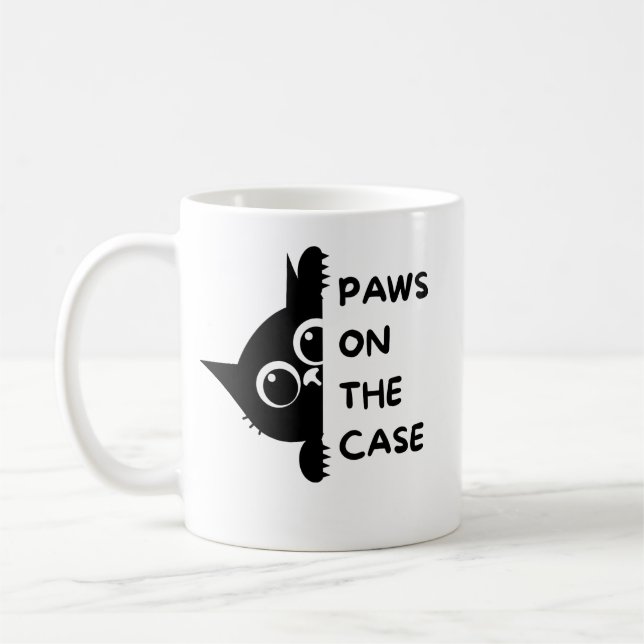 Un mug à café avec un chat dessus "Tellement uniqu (Gauche)