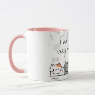 Un mug A Love You Meow et Kitty pour votre proche.