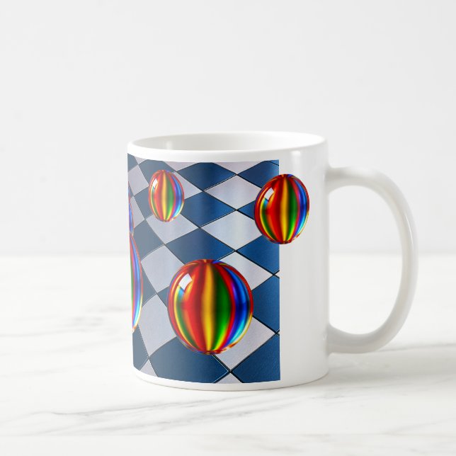 Un mug au look moderne en couleurs. (Droite)