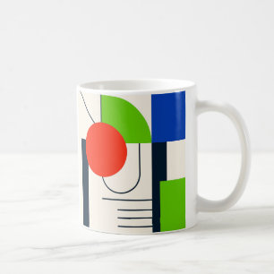 Un mug au look moderne et formes géométriques.