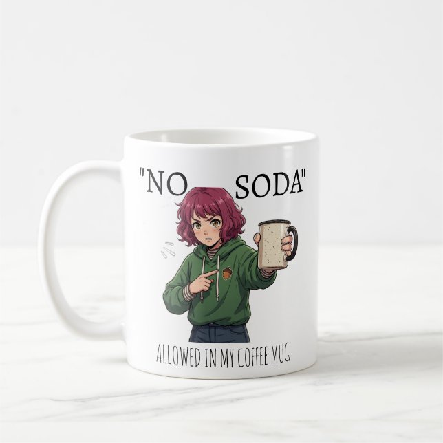 Un mug avec des règles (Gauche)