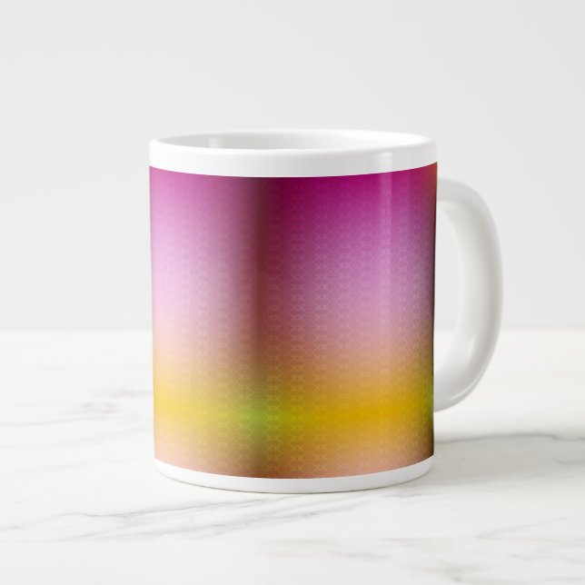 Un mug avec un design dégradé dans des nuances de  (Devant droit)
