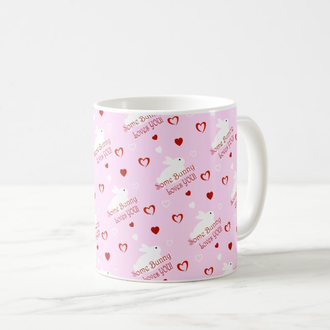 Un mug de café pour la Saint-Valentin Some Bunny L (Devant droit)