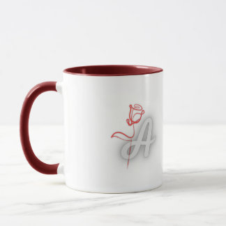 Un mug élégant aux couleurs girly. «Cadeau personn