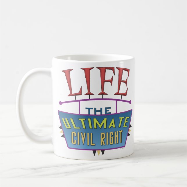 Un mug pour promouvoir la vie. (Gauche)