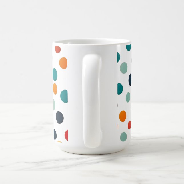 un mug sur le thème de l'amour avec des pois brill (Poignée)