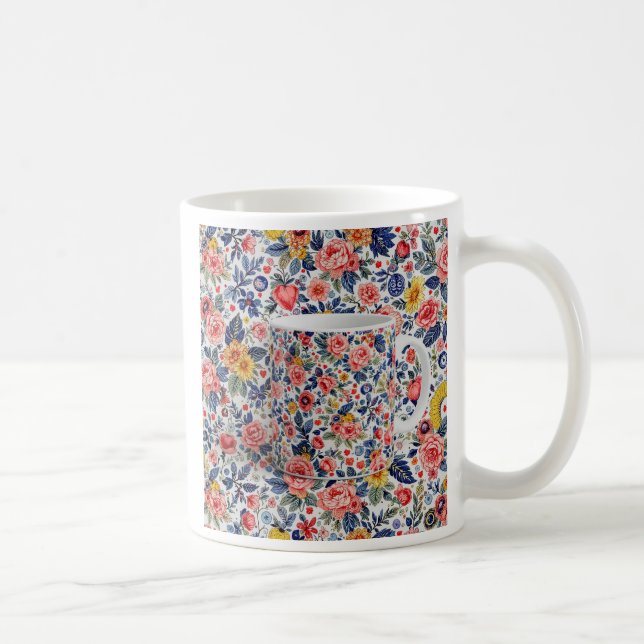 Un mug sur un mug se fond dans le décor. (Droite)