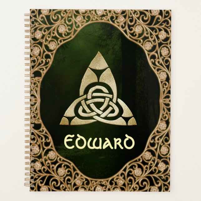 Un noeud de trinité celtique sur les ombres de la  (Devant)