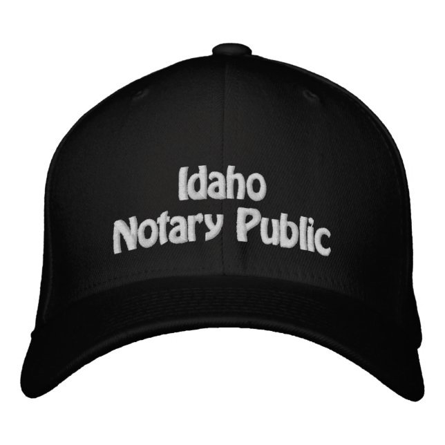 Un Notaire De L'Idaho, Un Casquette De Baseball Em (Devant)