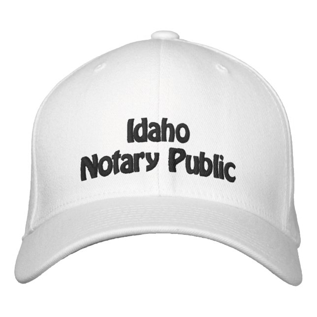 Un Notaire De L'Idaho, Un Casquette De Baseball Em (Devant)