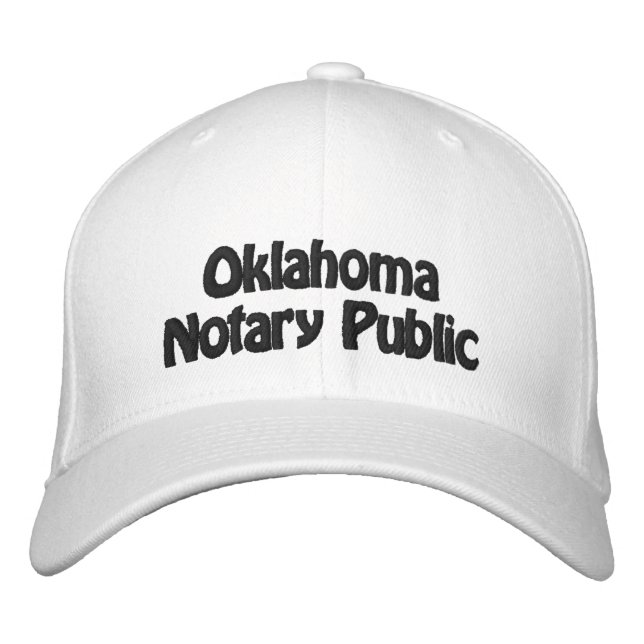Un Notaire de l'Oklahoma, Casquette de baseball br (Devant)