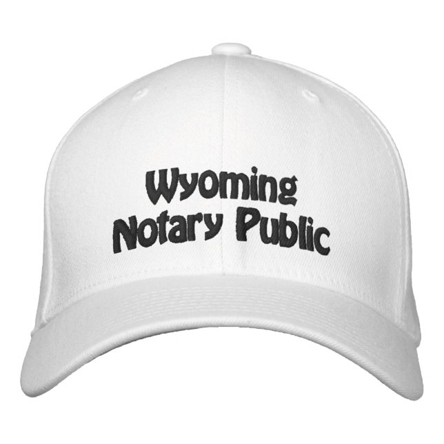 Un Notaire du Wyoming, un Casquette de baseball Br (Devant)