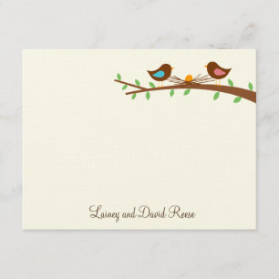 Un nouveau Carte de remerciements plat d'oeufs