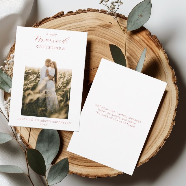 Un nouveau Carte photo marié à Noël (Créateur téléchargé)